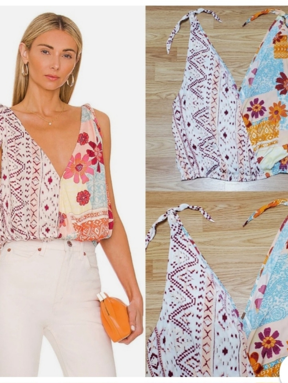 Free People Women's "Tied To You" Tank.  Size M